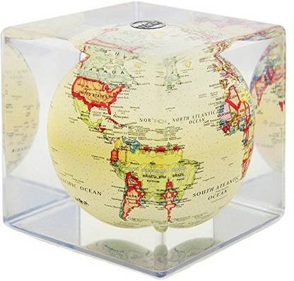 Generic Political Map Yellow Mova Globe Cube