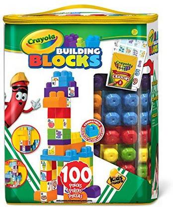 CRAYOLA 100 Count Building Blocks, Boy