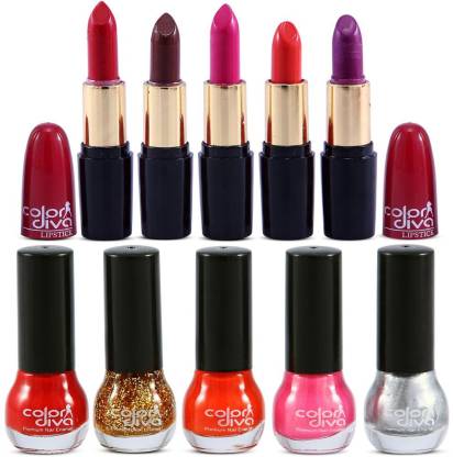 Color Diva Color Nail Paints & Lipsticks