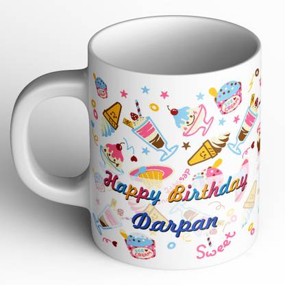 Abaronee Darpan Happy Birthday b002 Ceramic Coffee Mug
