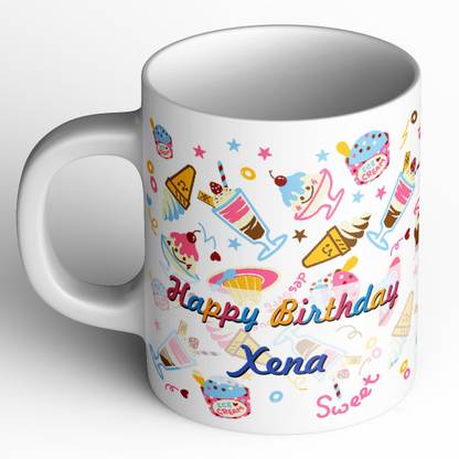 Abaronee Xena Happy Birthday b002 Ceramic Coffee Mug