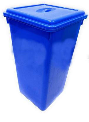 Shrih Plastic Multipurpose Square Storage Bucket With Flat Lid. Storage Basket