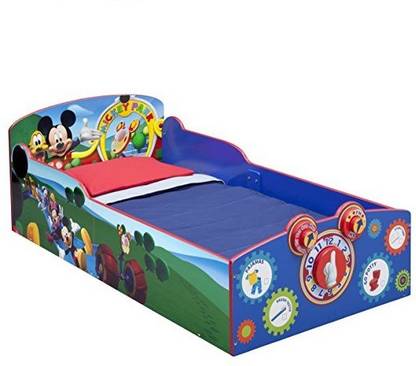 DISNEY Mickey Mouse Toddler Solid Wood Single Box Bed