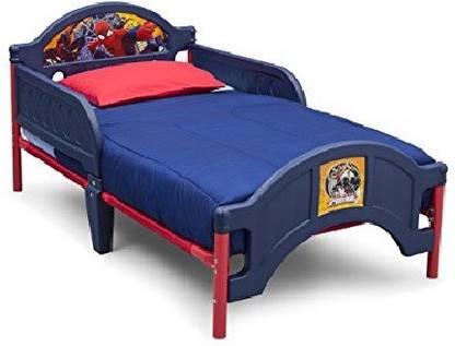 Spiderman Toddler Solid Wood Single Box Bed, 73.99 cm x 137.01 cm (2.43 ft x 4.5 ft)