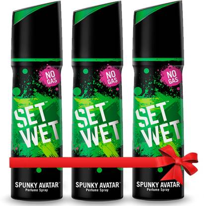 SET WET Spunky Avatar Perfume Body Spray  -  For Men
