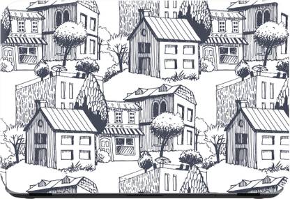 Flipkart SmartBuy old age house Premium LG Vinyl (matte) Reusable Laptop Skin Compatible for 13.3 inch