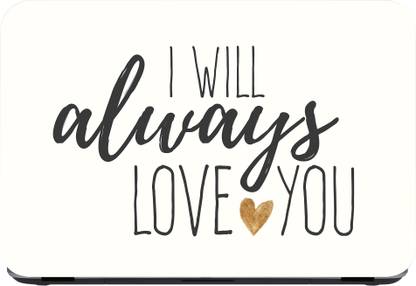 Flipkart SmartBuy love 24 Premium LG Vinyl (matte) Reusable Laptop Skin Compatible for 14.1 inch