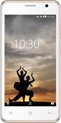 KARBONN A9 Indian 4G VoLTE (White & Champagne, 8 GB)