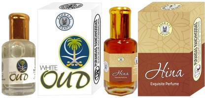 Purandas Ranchhoddas PRS White-Oud & Hina 6ml Each Herbal Attar