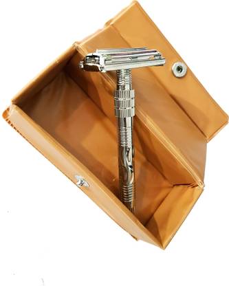 FULLY Men’s Traditional Classic Double Edge Chrome Shaving Safety Razor, Men