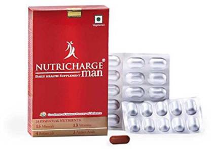 Nutricharge Daily Health supplement for MEN|Energy tab|fitness|Pronutrition B Complex Vitamins - ALL B Vitamins Including B12, B1, B2, B3, B5, B6, B7, B9, Folic Acid - Vitamin B Complex Supplement for Stress, Energy and Healthy Immune System