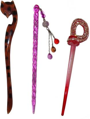 Must Visit Claw Combo of Multi Color Juda Sticks Bun Stick