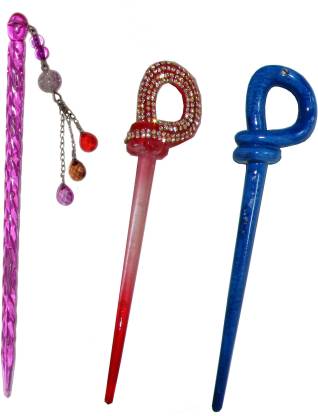 Chanderkash Combo of Multi Color Juda Sticks Bun Stick