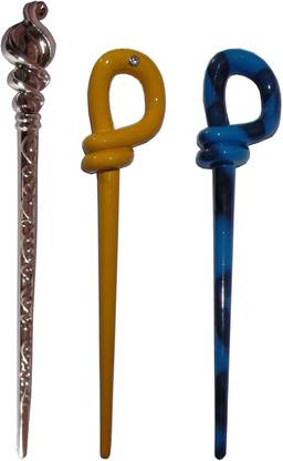 Ritzkart BOB Maker Combo of Multi Color Juda Sticks Bun Stick