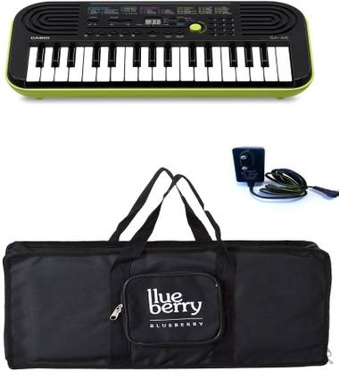 CASIO SA-46-a , 32 Mini keys with Adapter & Blueberry Bag along with USB LED Digital Portable Keyboard