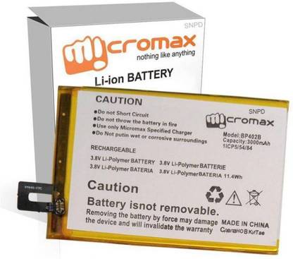 Micromax Mobile Battery For  Micromax Canvas 5 E481
