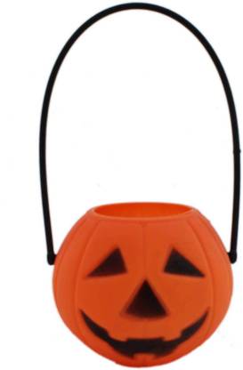 Tootpado Mini Size Pumpkin Halloween Basket for kids (6x6 cm) - Orange - Accessories for Theme Parties