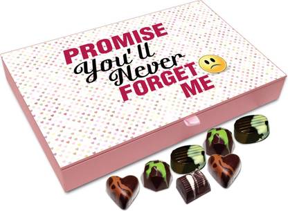 Chocholik Gift Box - Promise You Will Never Forget Me Chocolate Box - 12pc Truffles