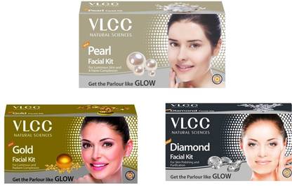 VLCC Original Gold, Pearl and Diamond Facial kit