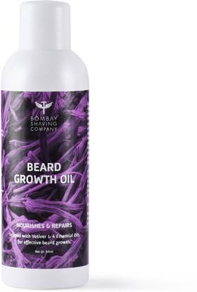 BOMBAY SHAVING COMPANY Beard Growth Oil For Men infused with Vetiver and 4 Essential oils for Effective Beard Growth (3 month pack), 90 ml Hair Oil