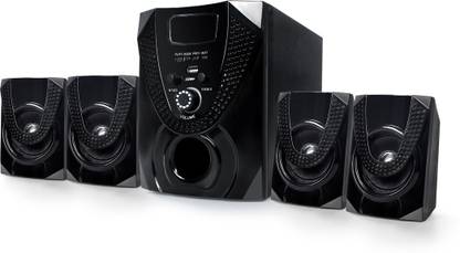A/S Tech Home Theater 4.1 000554 Wooden/Plastic Multimedia Speakers System (Black) 4.1 Home Cinema, Soundbar