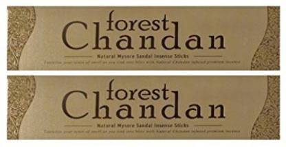 Vijayshree FOREST CHANDAN BAMBOO STICKS CHANDAN Agarbattis (10 Sticks per box) Chandan