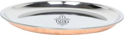 TALUKA (10.5" x 0.3" inches) Copper Plate Copper Thali Rice Plate Rice Plates
