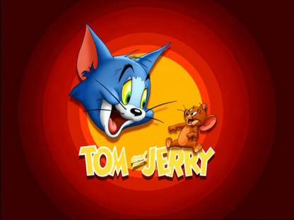 Tom and Jerry Logo Poster Paper Print