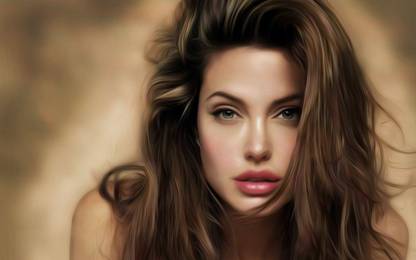 Mntc Poster Of Angelina Jolie Hollywood Star (31 Cms X46 Cms X 31 Cms, Red) Paper Print