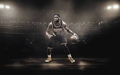 Lebron James Basketball Vinyl Poster Paper Print
