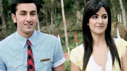 Ranbir Kapoor with Katrina Kaif Vinyl Poster Paper Print