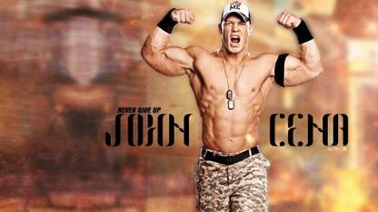 Mntc Poster Of Wwe Star - John Cena (31 Cms X46 Cms X 31 Cms, Red) Paper Print