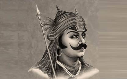 Maharana Pratap Great Rajput King Vinyl Poster Paper Print