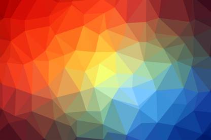 Triangle Texture Colorful Poster Paper Print