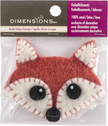 DIMENSIONS Felt Decor Applique Kit - Fox Face