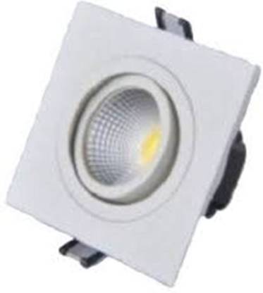 Syska LED Downlights COB -Square-10W Recessed Ceiling Lamp