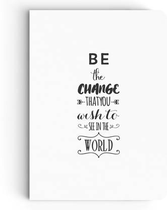 inkFlap "FlapBook" Premium Square Grid Notebook - "Be The change" A5 Journal Square Grid 144 Pages