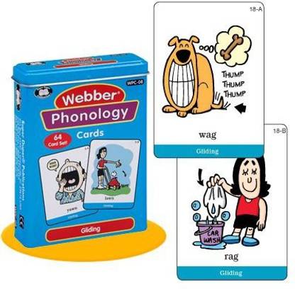 Generic Webber Illustrated Phonology "Gliding" Minimal Pair Card Deck - Super Duper Educational Learning Toy For Kids