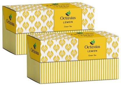 Octavius Classic Lemon(Pack of 2) Lemon Green Tea Bags Box