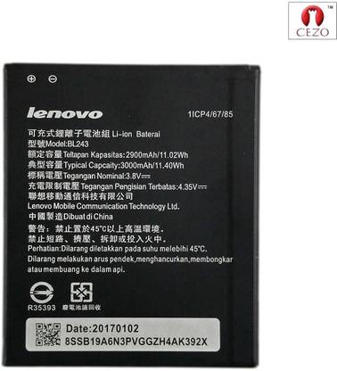 Lenovo Mobile Battery For  Lenovo A7000 K3 Note