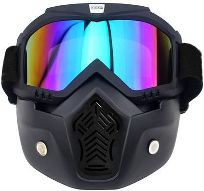 bikeStuff Open face helmet facemask & Tinted Motorcycle Goggles