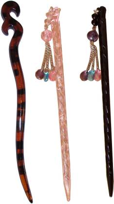 Ritzkart BOB Maker Combo of Multi Color Juda Sticks Bun Stick
