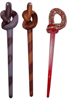 EASELIFE Premium Combo of Multi Color Juda Sticks Bun Stick