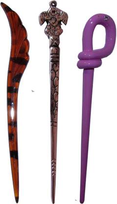 Ritzkart BOB Maker Combo of Multi Color Juda Sticks Bun Stick