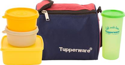 TUPPERWARE Best lunch Bag with 4 containers capacity 1200ML 4 Containers Lunch Box