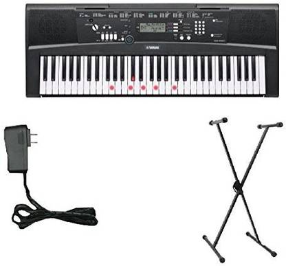 Generic Yamaha Ez220 Keyboard With Lighted Keys - Includes X-Style Stand And Power Adapter