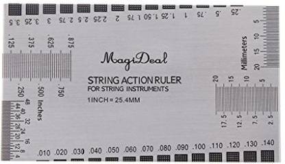 Dovewill Precision String Action Ruler Gauge Guitar Luthier Tool For Acoustic/Electric Guitar Bass Accessory