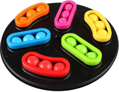 Pepperonz Back Spin Color Matching Ball Puzzle Game, Brain Teaser, Easy Switching Turning Magic Puzzlement