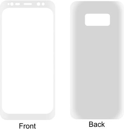 CASE CREATION Front and Back Screen Guard for Samsung Galaxy Note8 SMN950F