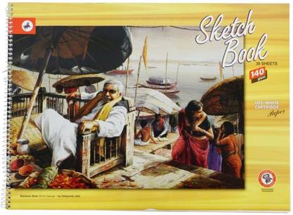 Shipra SS390 Size - Quarter Imperial (38 X 28 cm) (Top Cover May Vary) Sketch Pad